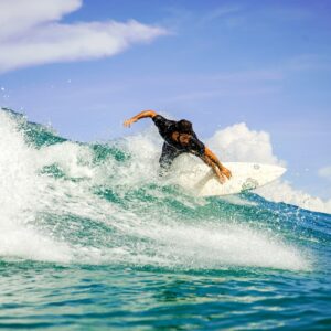 surfer on a wave